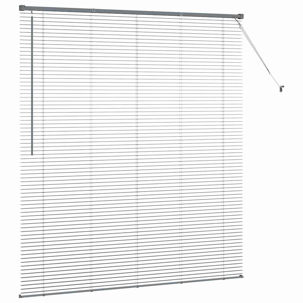 Window Blind with Curtains Manual Dark grey Aluminium